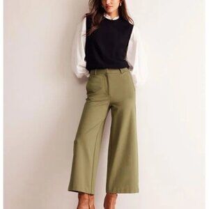 Boden women's olive wide leg pants